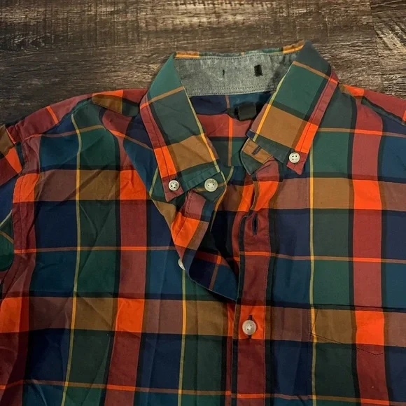 J. Crew Men's Multicolor Plaid Casual Shirt - Picture 3 of 4